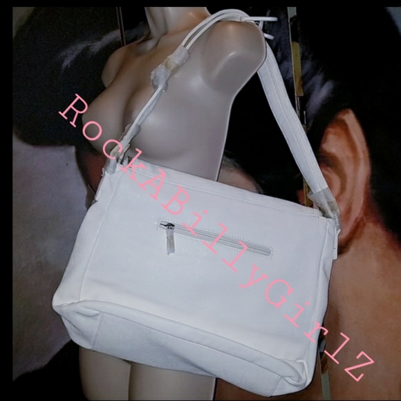 Sourpuss Nomad 1920's Kewpie Doll Baby Pink Bows Hearts Purse Vegan Leather Bag - Picture 5 of 15